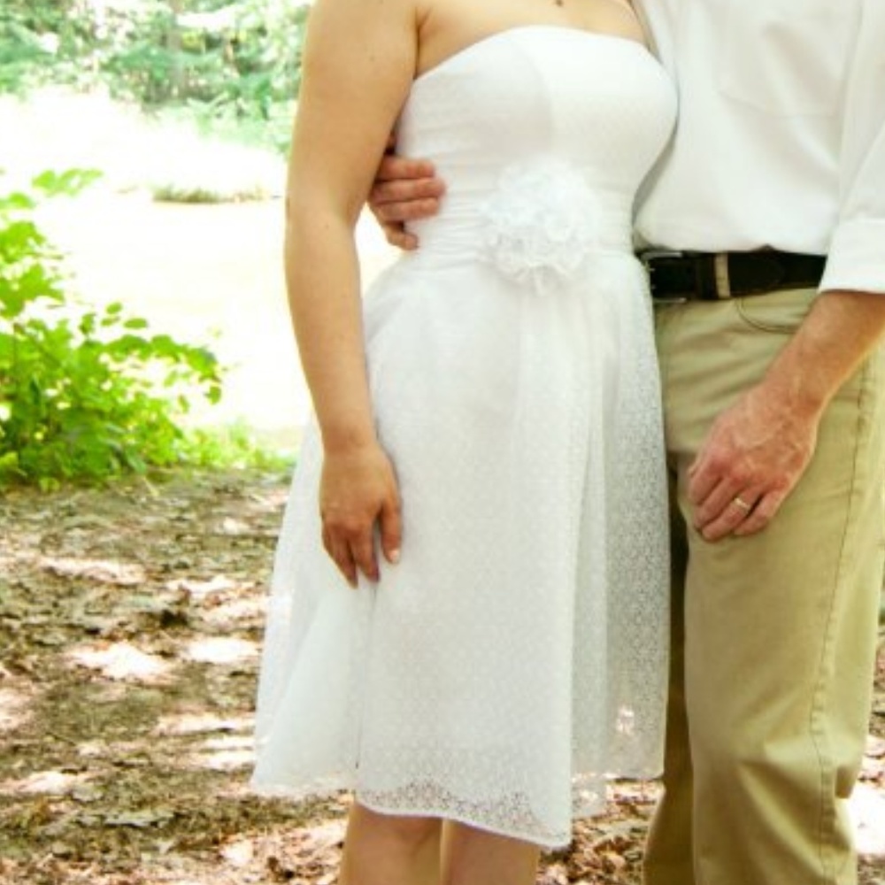 White dress: wedding, bridesmaid, graduation, prom